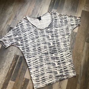 H&M Snakeskin Print Top